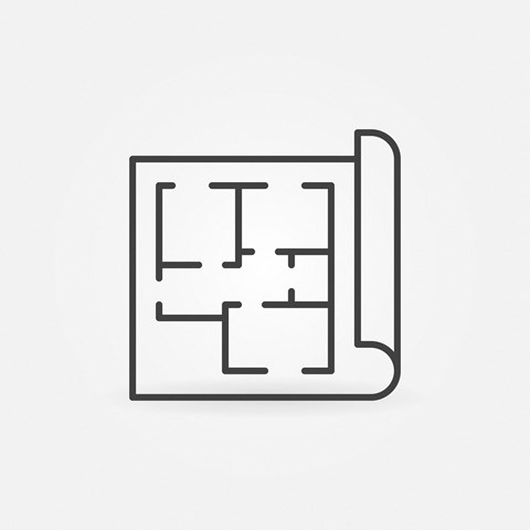 a diagram of a maze on a piece of paper